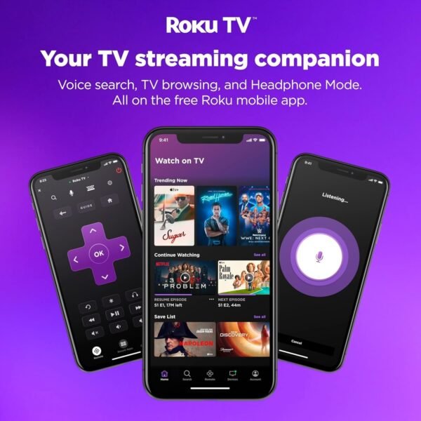 Hisense | 40-Inch Class A4 Series FHD 1080P Smart Roku TV with Alexa Compatibility (40A4NR, 2024 Model) - Dolby Audio, Slim Bezel Design, Google Assistant - Image 12